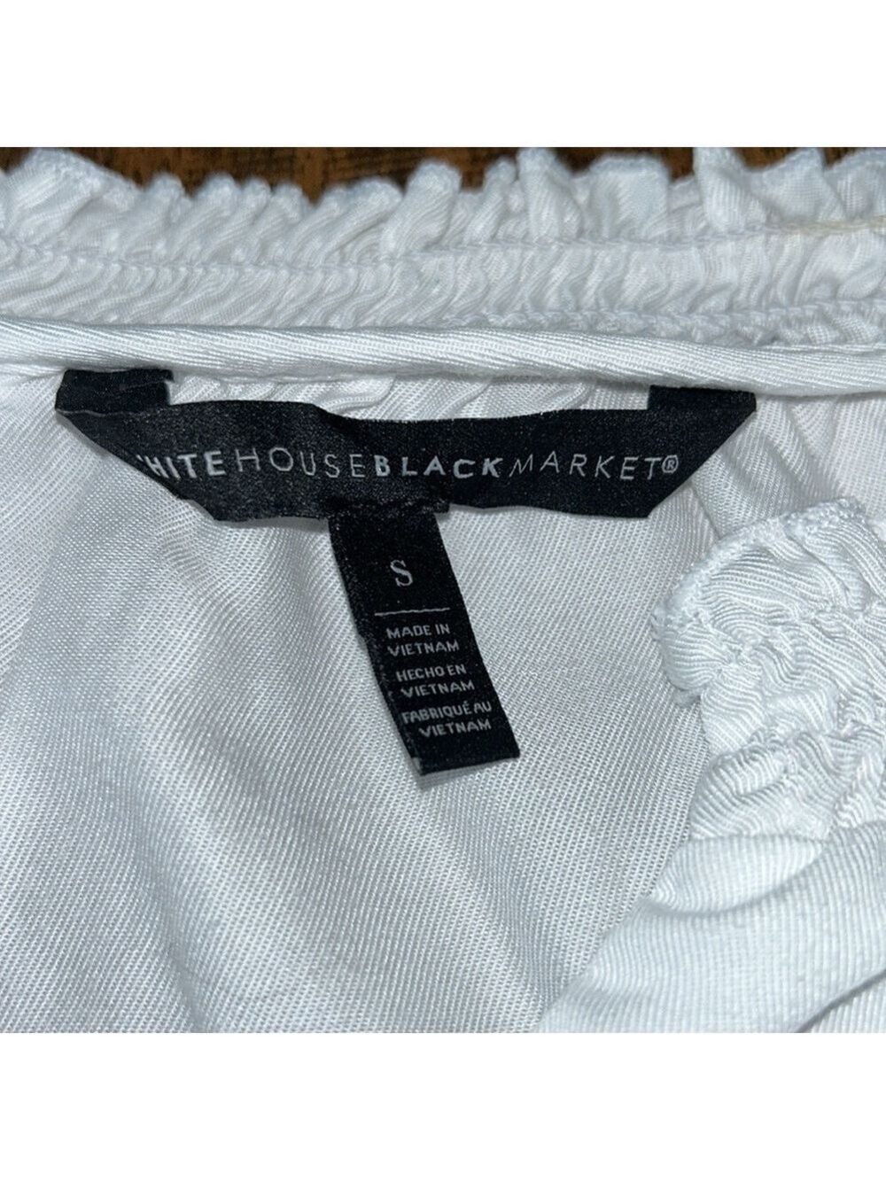 White House/Black Market: White, Tie Blouse: Size Small - Picture 9 of 9